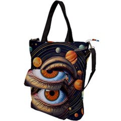 Eye Of The Universe (ai) Shoulder Tote Bag by dflcprintsclothing