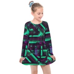 Beamed Kids  Long Sleeve Dress