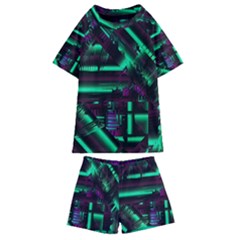 Beamed Kids  Swim T-shirt And Shorts Set