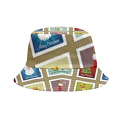 Christmas Stamp Pattern Inside Out Bucket Hat