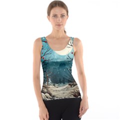 Christmas Frame Border Women s Basic Tank Top