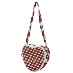 Christmas Star Red Green Heart Shoulder Bag by anzea