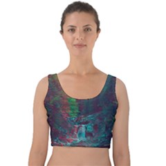 Foroest Nature Trippy Velvet Crop Top