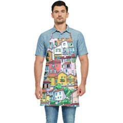 Menton Old Town France Kitchen Apron by Bedest