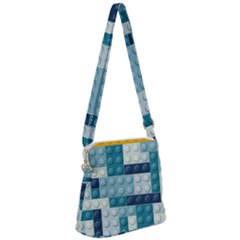 Lego, Background, Dots Zipper Messenger Bag