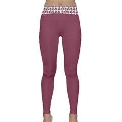 Bk Love In Pieces Print Pattern Design Classic Yoga Leggings