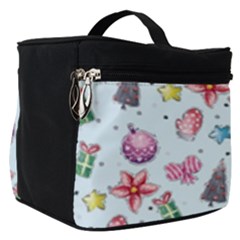 Christmas Decorations Pattern, Xmas Backgrounds Make Up Travel Bag (small)