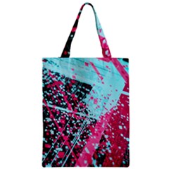 Colorful Splashes Grunge, Abstract Art Zipper Classic Tote Bag