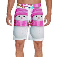 Two Snowmen, Men s Beach Shorts