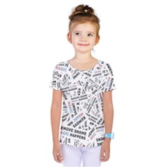 Embrace The Magic Inspirational Phrase Pattern Kids  One Piece T-shirt