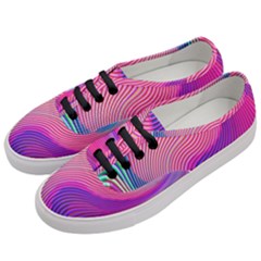 Swirl Twirl Design Pattern Purple Women s Classic Low Top Sneakers