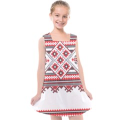 Retro Knitting Patterns Seamless Kids  Cross Back Dress