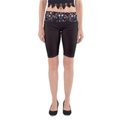 Pearls And Stones Yoga Cropped Leggings