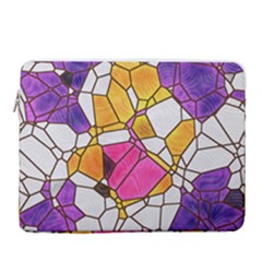 Architecture Glass Abstract Pattern 15  Vertical Laptop Sleeve Case With Pocket