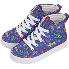 Grateful Dead Dancing Bears Pattern Kids  Hi-top Skate Sneakers