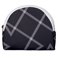 Stripes, Zigzag Horseshoe Style Canvas Pouch