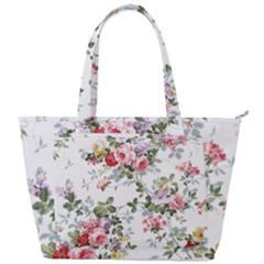 Floral Elements Peony Chinese Rose Back Pocket Shoulder Bag 