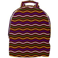 Multicolor Wave Pattern Mini Full Print Backpack