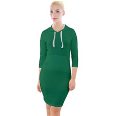 Green, Azure, Aqua, Electric Blue, Font, Pattern, Magenta, Symmetry, Circle, Grass Quarter Sleeve Hood Bodycon Dress