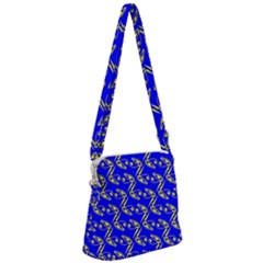 Eye Of Horus Pattern Zipper Messenger Bag by ExtraGoodSauce