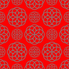 geometric circles seamless pattern