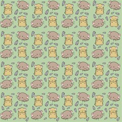 cute hamster pattern