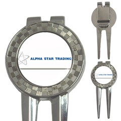 Alpha Star Golf Pitchfork & Ball Marker by designmystuff