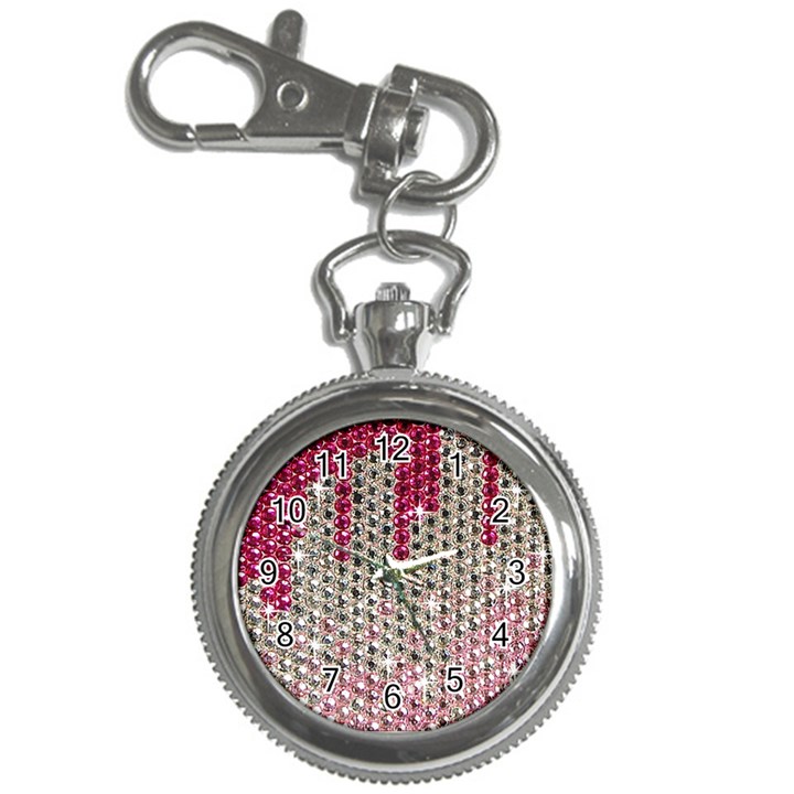 Mauve Gradient Rhinestones  Key Chain & Watch