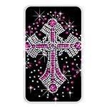 Hot Pink Rhinestone Cross Card Reader (Rectangle)