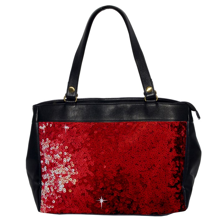 Sequin and Glitter Red Bling Single-sided Oversized Handbag