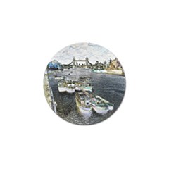 River Thames Art 4 Pack Golf Ball Marker by Londonimages