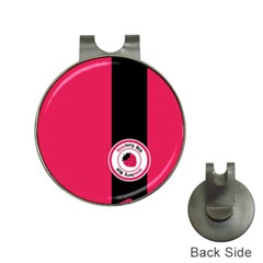 Brand Ribbon Black With Pink Golf Ball Marker Hat Clip by strawberrymilk