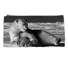 Vintage Usa Alaska Mother Polar Bear 1970 Pencil Case