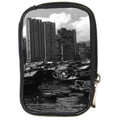 Vintage China Hong Kong Houseboats River 1970 Digital Camera Case by Vintagephotos