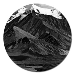 Vintage Usa  Alaska Mt Mckinley National Park 1970 Extra Large Sticker Magnet (round)