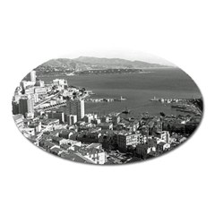 Vintage Principality Of Monaco  The Port Of Monte Carlo Large Sticker Magnet (oval) by Vintagephotos