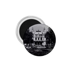 Vintage Principality Of Monaco Monte Carlo Casino Small Magnet (round) by Vintagephotos