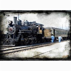 The Steam Train 20  X 24  Unframed Canvas Print by AkaBArt