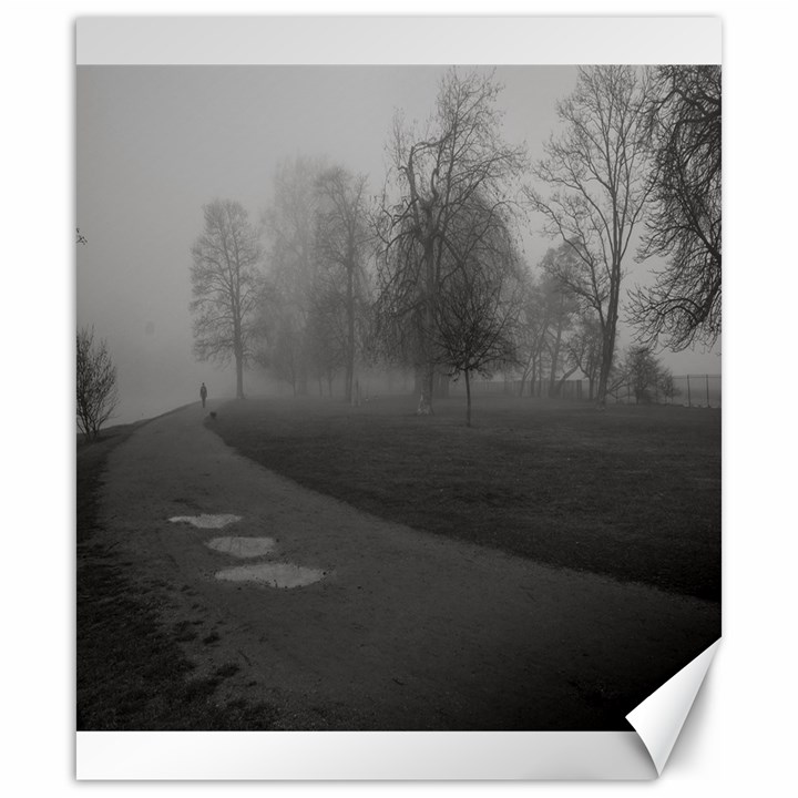 Foggy morning, Oxford 20  x 24  Unframed Canvas Print