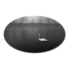 Swan Large Sticker Magnet (oval)