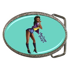 Pin Up 2 Belt Buckle (oval) by UberSurgePinUps