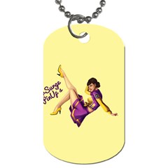 Pin Up Girl 1 Dog Tag (one Side) by UberSurgePinUps