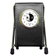 Yin Yang Stationery Holder Clock by hlehnerer