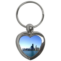 Chicago Skyline Key Chain (heart)