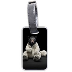 Bear In Mask Luggage Tag (one Side)