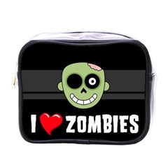 I Love Zombies Mini Travel Toiletry Bag (one Side) by darksite