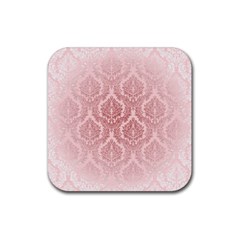 Luxury Pink Damask Drink Coaster (square) by ADIStyle