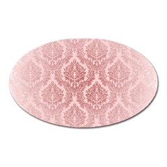 Luxury Pink Damask Magnet (oval) by ADIStyle