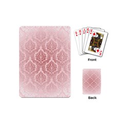 Luxury Pink Damask Playing Cards (mini) by ADIStyle