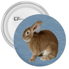 Cute Bunny 3  Button by mysticalimages